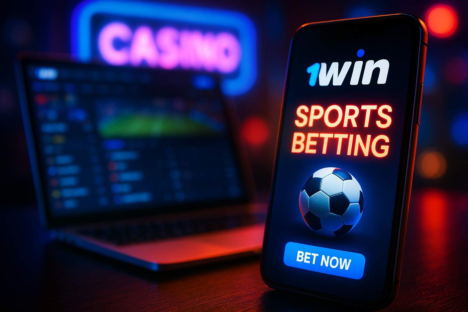 Aposte em apostas esportivas no cassino online 1WIN.COM